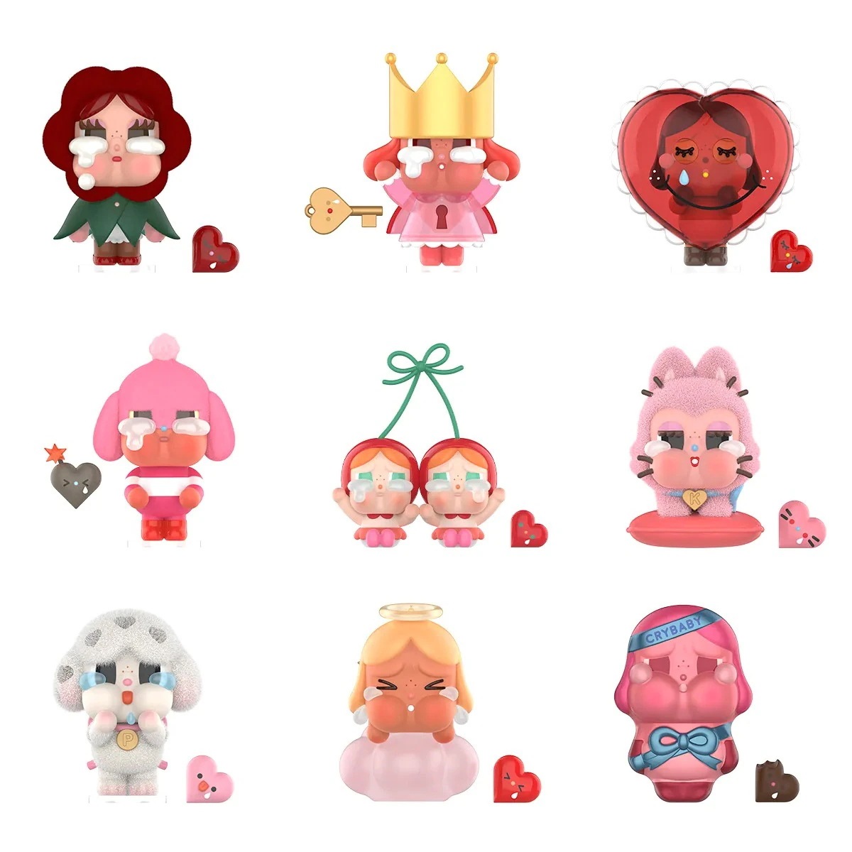 公式正規品POP MART CRYBABY Crying For Love シリーズ ガチャポン ブラインドボックス フィギュアモデル サプライズギフト