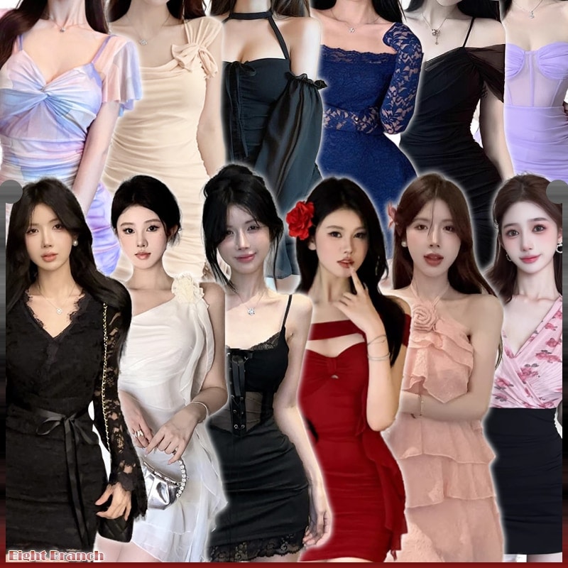 25最新作チャイナドレスでセクシーなワンピースファッセクシードレスクラブパーティーウエアレースの誘惑ワンピース