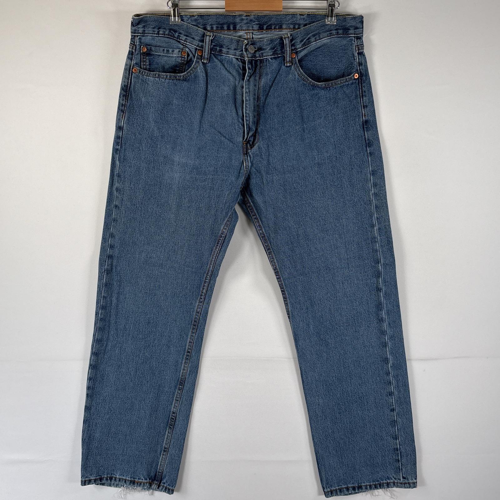 古着 デニムパンツ 505 ブルーデニム ジーンズ ジーパン ストレート 大きいサイズ w38 L30 インディゴブルー メンズデニム・ジーンズ