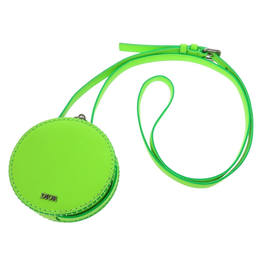 美品 ボトルショルダーバッグ トラヴィス スコット コラボ ショルダーバッグ レザー グリーン 0301【中古】 ユニセックス