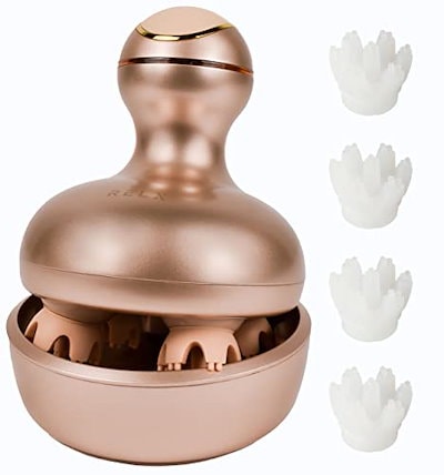 他サイト： (熟練ヘッドスパニスト監修) RELX ヘッドスパ 電動頭皮ブラシ (国内メーカー) 父の日 ギフト IPX7防水 スカルプケア 3D振動 リラクゼーション器 美容家電 コードレス プレゼント (ローの商品画像