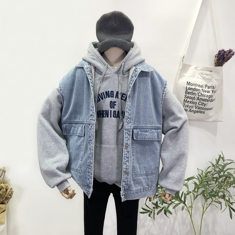 デニムベスト オーバーサイズ トレンドライク 裏起毛 デニム ベスト 暖かい 秋冬 レディース 上着 コート カジュアル 重ね着 アメカジコーデ ストリート ママコーデ デートコーデ お出掛け ２カラ