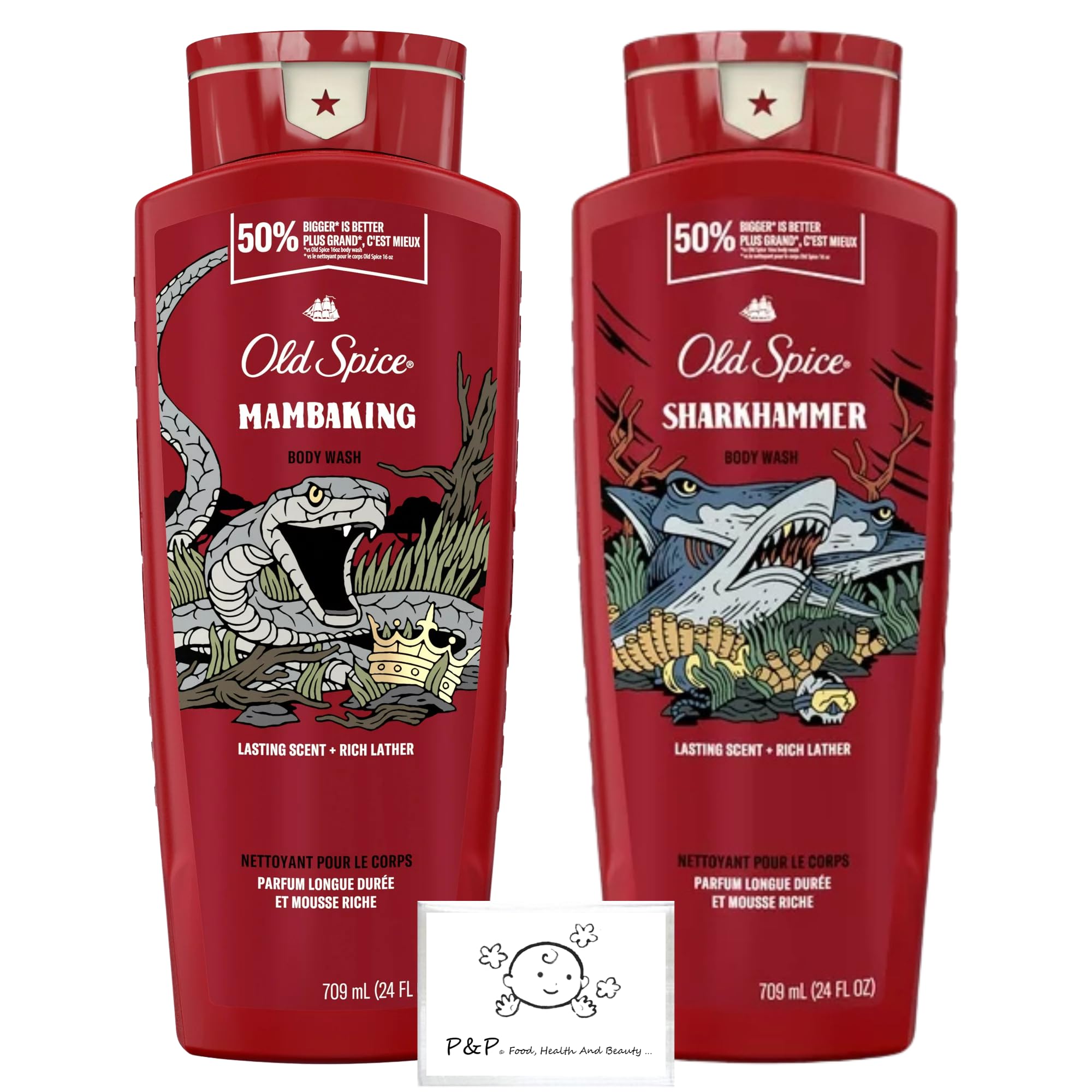 オールドスパイス ボディウォッシュ マンバキング シャークハンマー 各709mL ボディーソープ 正規輸入品