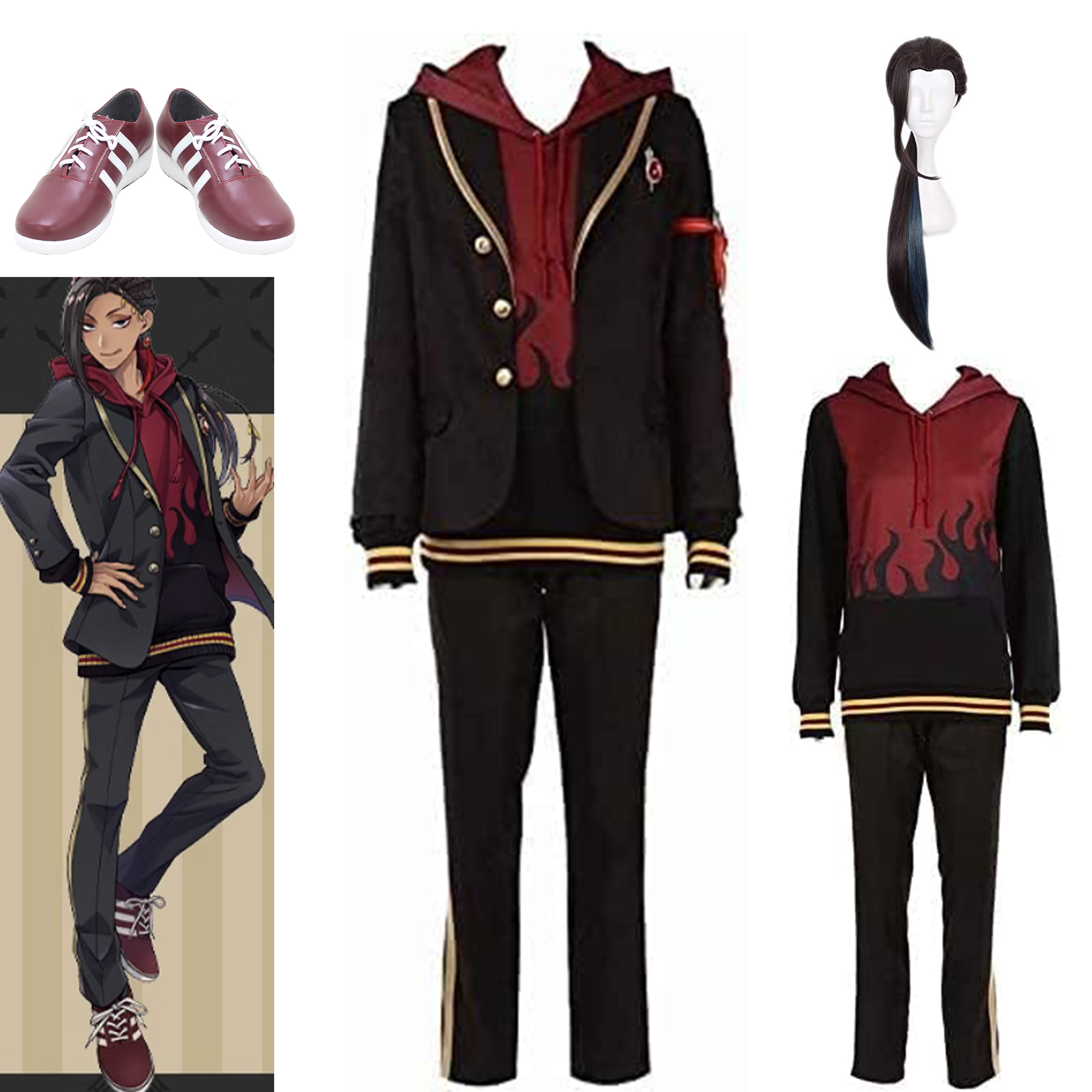 コスプレ衣装 ツイステッドワンダーランド ツイステ スカラビア寮 Jamil Viper　R/制服 ジャミル バイパー コスプレ 衣装 アニメ 仮装 ウィッグ 靴 追加可能 6,222円