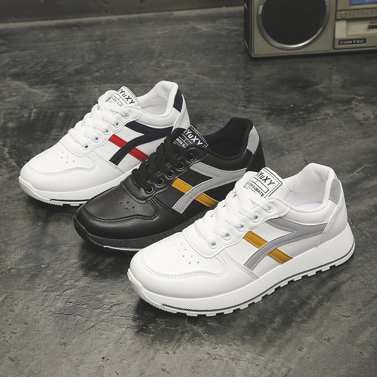 【即納】百掛け 滑り止め フラットシューズ 色切り替え カジュアル 韓国ファッション シューズ 歩きやすい 履きやすい 軽量 レディース スニーカー 4,349円