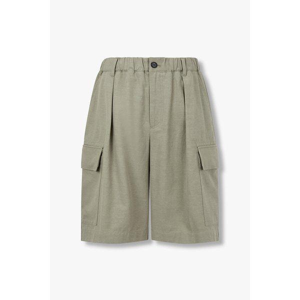 [メンズ] ワンタックバンディングハーフカーゴパンツ9156231116049