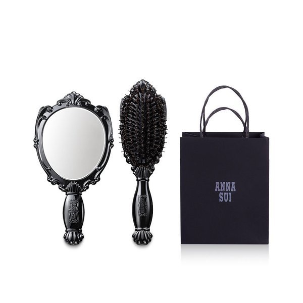 【ANNA SUI】 アンナスイ ハンド ミラーヘア ブラシ + ショッピングバッグ