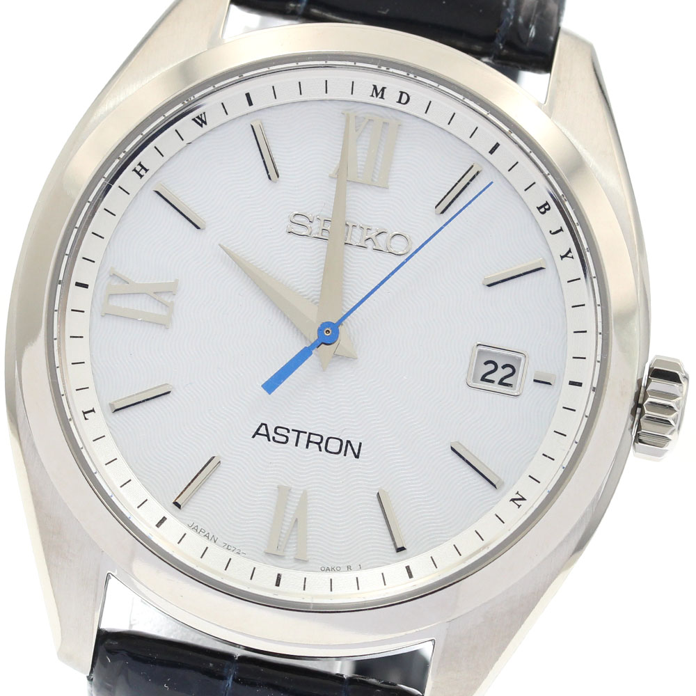 セイコー SEIKO SBXY035/7B72-0AD0 アストロン オリジン デイト ソーラー電波 メンズ 極美品 箱・保証書付き_938574【中古】