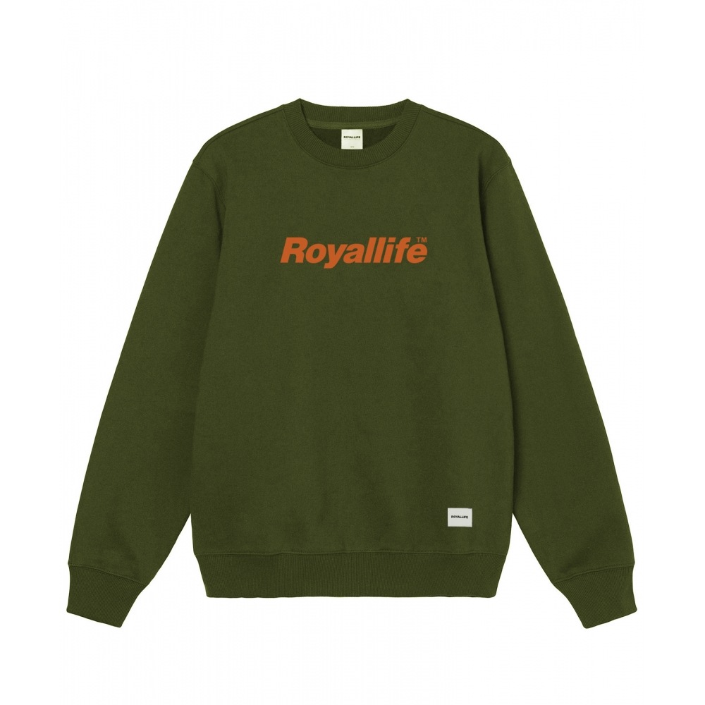 ROYALLIFE [ゲンテム議長] RLCN500オリジナルロゴマンツーマン - オリーブ