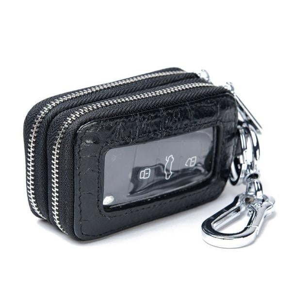 キーケース スマートキーケース スマートキーカバー 鍵入れ キーホルダー ダブルファスナー レザー メンズ レディース