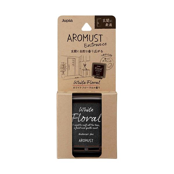 （まとめ） 晴香堂 アロマストエントランス ホワイトフローラル 本体 1個 [x5セット]
