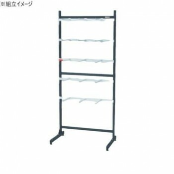 サカエ ラックシステム フックハンガータイプ固定式 892x550x2005mm フック15個付 PLS-20300D