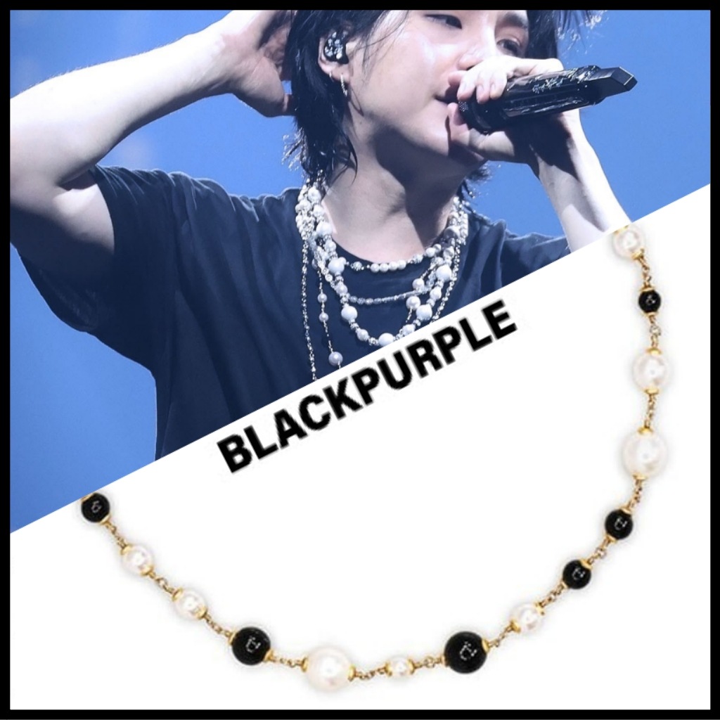 BLACKPURPLE】 DE SEVEN PEARL NECKLACE ネックレス [BTS SUGA