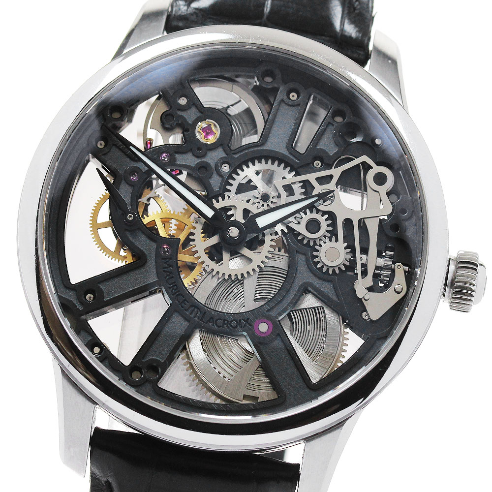 モーリスラクロア MAURICE LACROIX MP7228-SS001-000 マスターピース スケルトン 自動巻き メンズ 保証書付き_869415【中古】