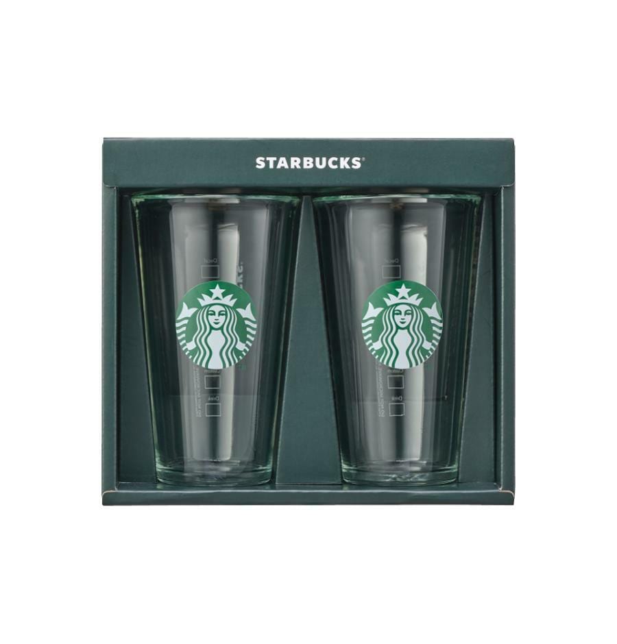スターバックス グラス　2個セット 2個セット バレンタイン2023耐熱ダブルウォールグラス355ml