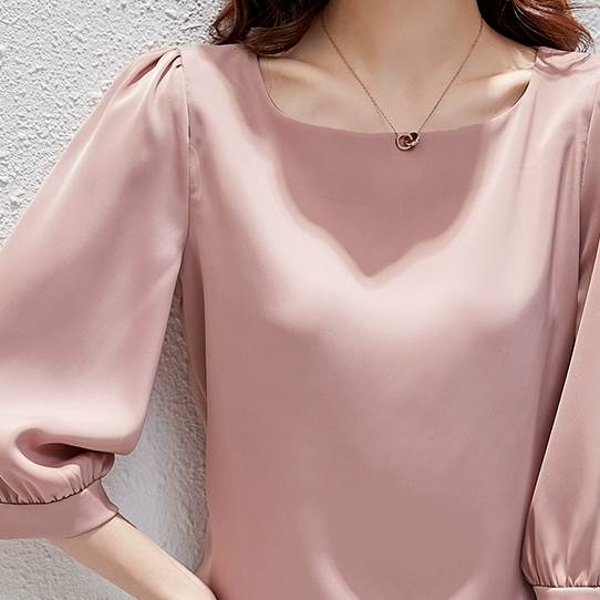 レディース トップス シャツ ブラウス プルオーバー 7分袖 スクエアネック シルク かわいい 大人可愛い きれいめ シンプル カジュアル 大人 上品 おしゃれ お洒落 かっこいい 大人女子 こなれ感 7,540円