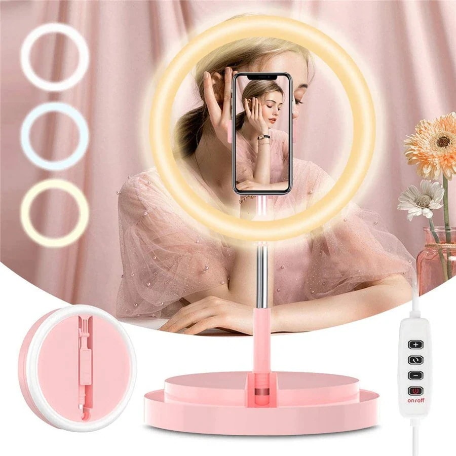 8月に新品が入荷！【48時間タイムセール】LEDリングライト 外径10インチ 自撮りライト3モード 51cm171cm 伸縮スタンド You安くて好評が多い