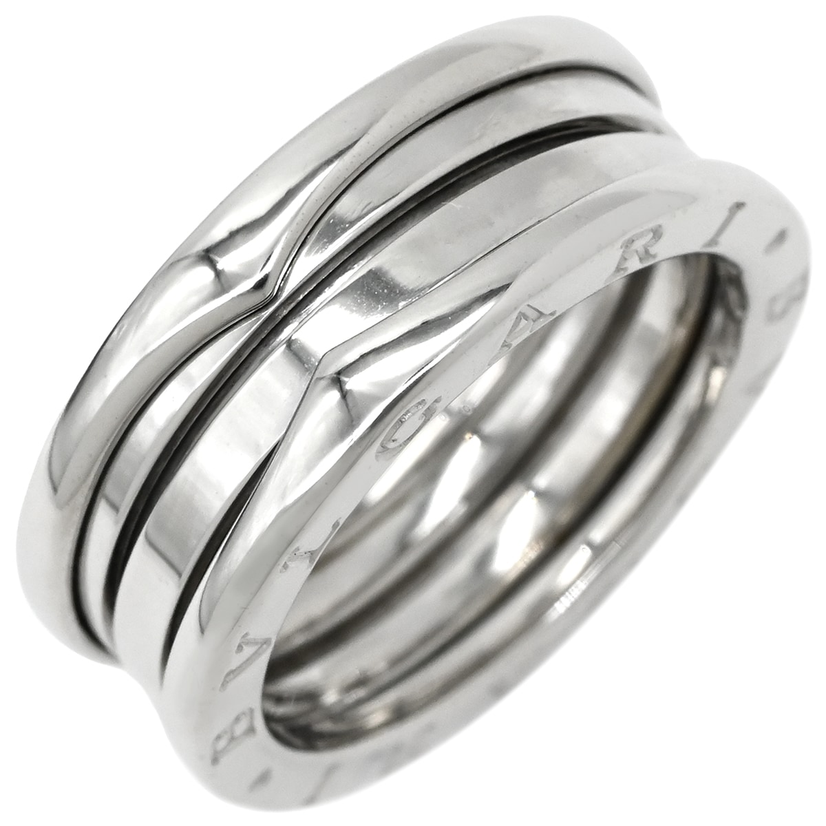 ブルガリ リング 指輪 ビーゼロワン B-zero1 2バンド ホワイトゴールド #57 BVLGARI K18WG Au750 18K 18金 16.5号 【箱】【中古】