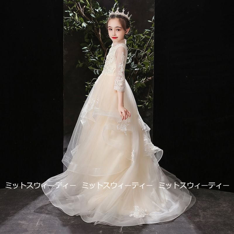 ドレス 子供 キッズ ピアノ発表会 ワンピース 女の子 二次会 花嫁 ジュニア 結婚式 キッズドレス