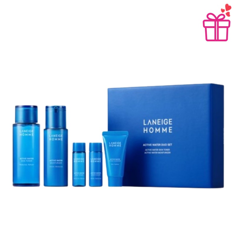 【男性基礎セット】アクティブウォーター化粧水＋乳液セット・保湿ケア,うるおい補給・さっぱり使用,敏感肌, ・トラベルサイズ付き, 正規品,韓国メンズスキンケア人気, 彼氏 誕生日プレゼント 5,029円