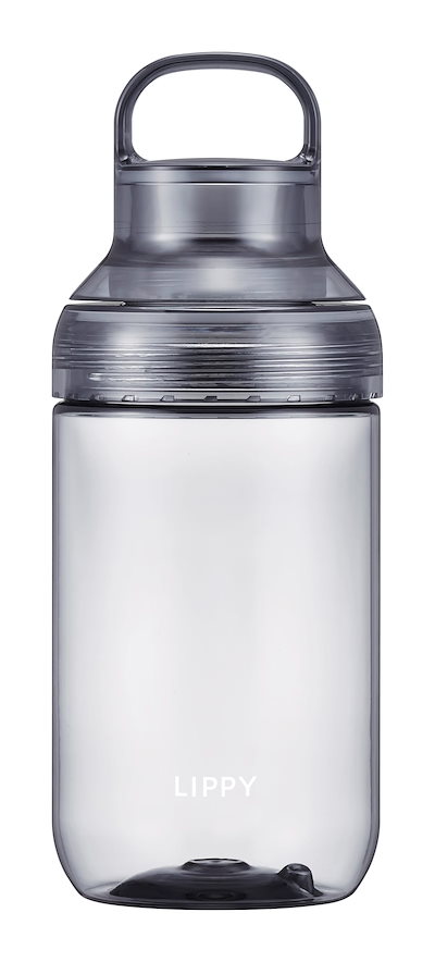 他サイト： オーエスケー（OSK) ウォーターボトル 700ml クリア グレー 日本製 洗いやすい 持ち手 パッキン 付 軽量 常温 LIPPY BC-700の商品画像