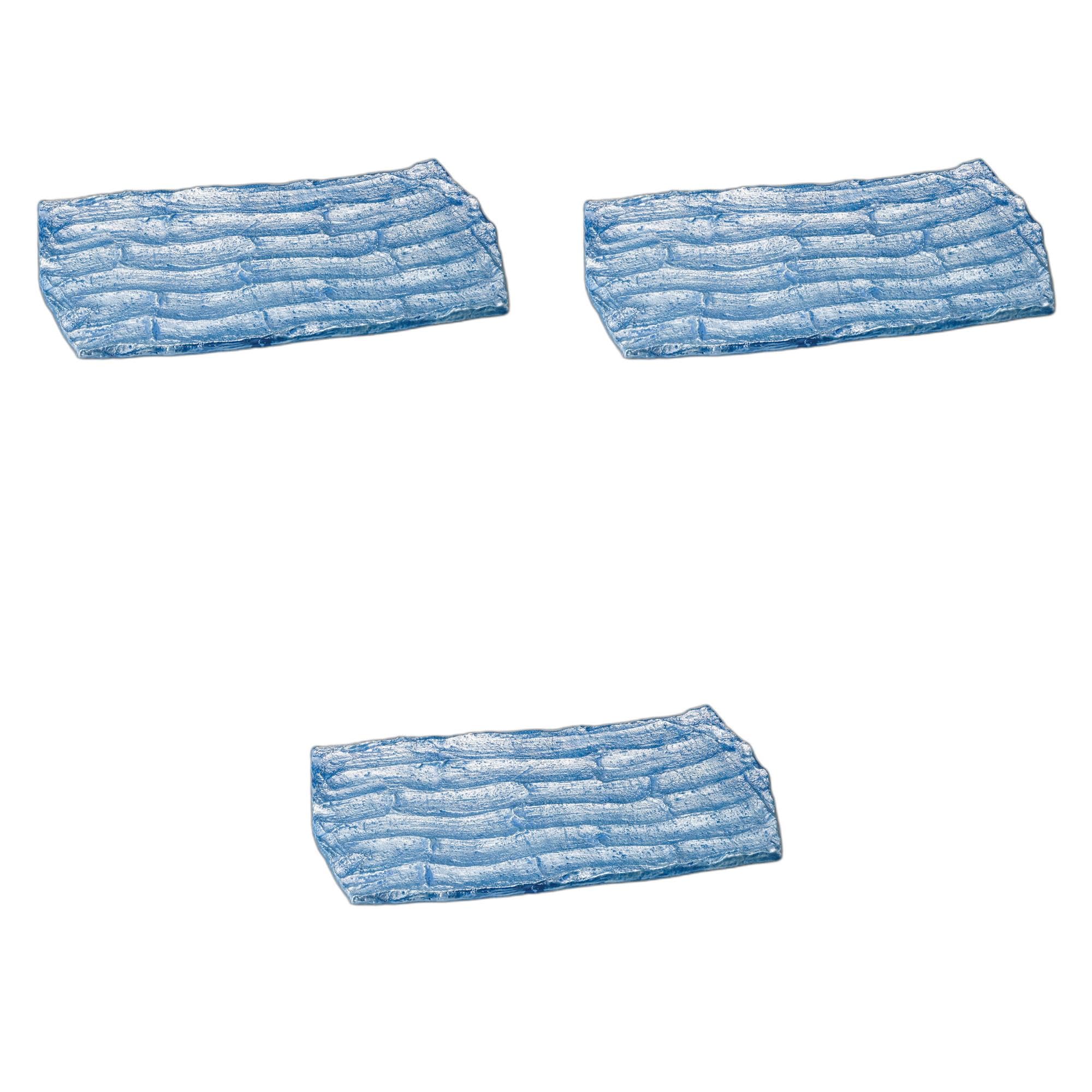 3個セット ブルーラスター石目長皿（小） [ 25×14.5×2cm ] 盛皿陶磁器 セトモノホンポ(Setomonohonpo)