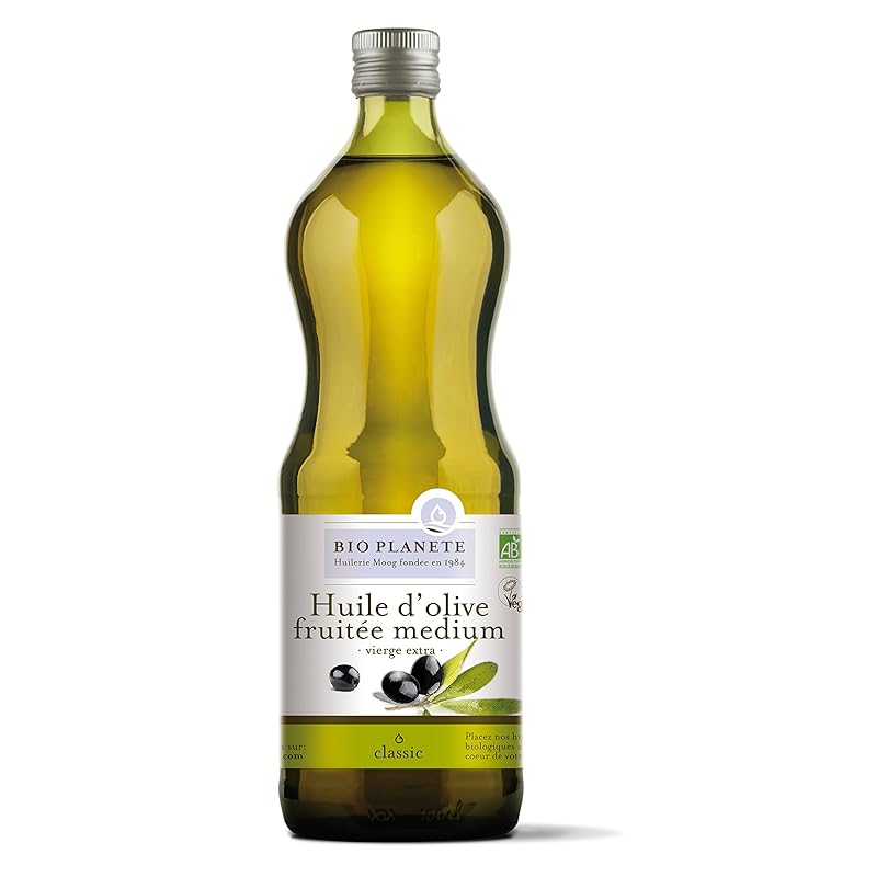 [BIOPLANETE・ビオ プラネット] 有機エキストラヴァージンオリーブオイル ミディアムフルーティー1L (有機ヨーロッパ産オリーブ使用(スペインギリシャ)低温圧搾有機JAS認証サラダや