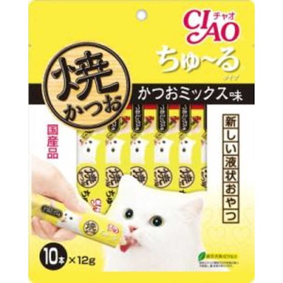 他サイト： いなばペットフード　キャットフード CIAO チャオ ちゅ～る 焼かつお かつお節味の商品画像