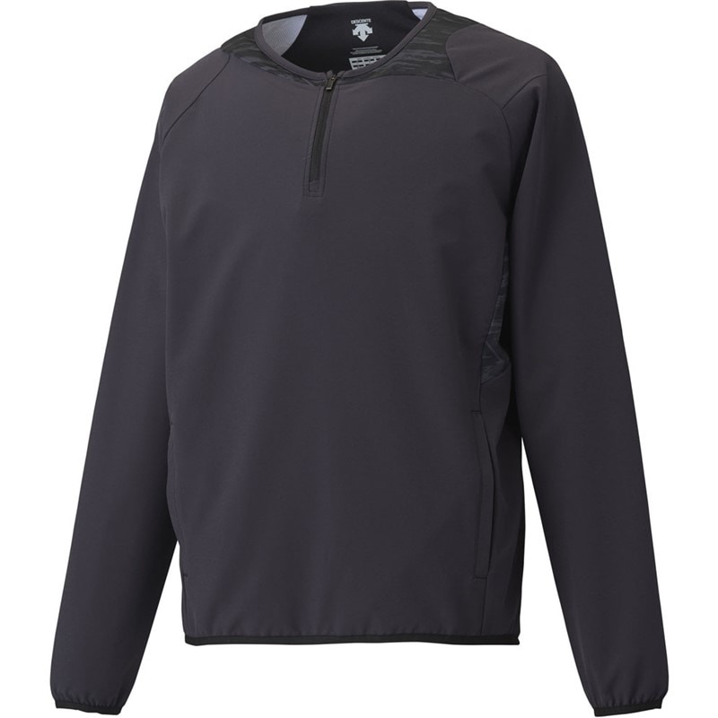 長袖ハイブリツドジヤケツト 野球ソフトウィンドジャケット (dbx3606lc-blk)