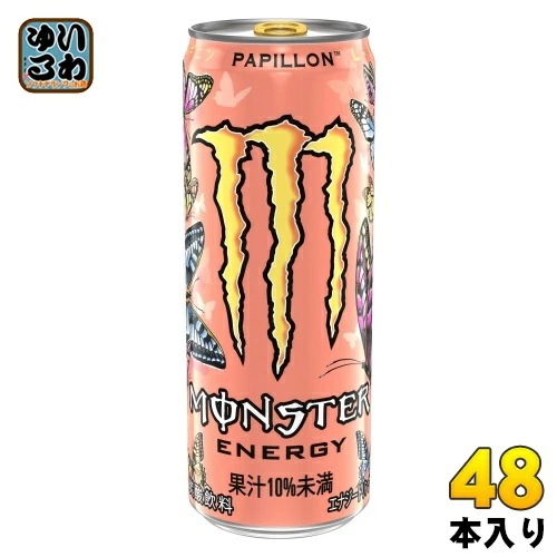 アサヒ モンスターエナジー パピヨン 355ml 缶 48本 (24本入×2 まとめ買い) エナジードリンク 炭酸飲料