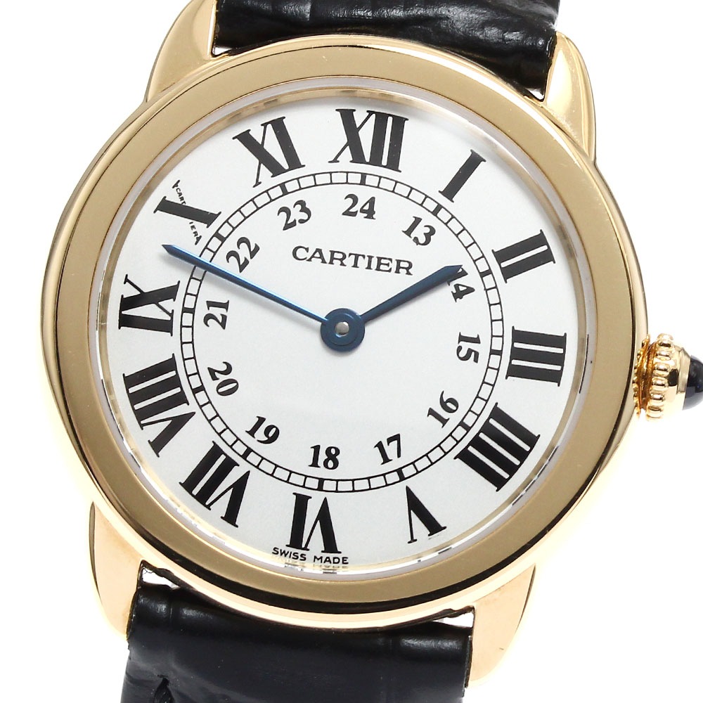 カルティエ CARTIER W6700355 ロンドソロ SM K18YG クォーツ レディース 良品 _907708【中古】
