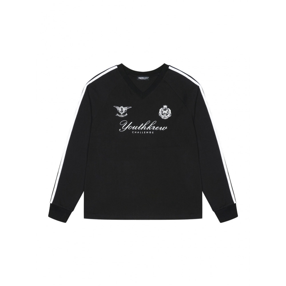 ユースクルー YK エンブレム V ロングスリーブブラック 8,834円