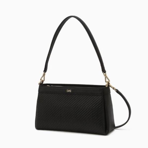 AK盆唐店 ブラック グレートハウスチェック レザーショルダーバッグ S DCBA5E421BK