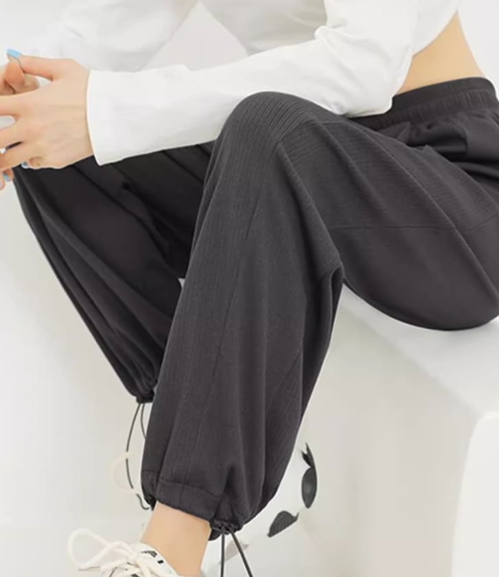 ボトムス デート モテアイテム クロップド丈パンツ スウェット リブ 大人可愛い きれいめ 上品 おしゃれ かっこいい 大人可愛い ラブリー キュート ガーリー クール モード系 セクシー エレガント