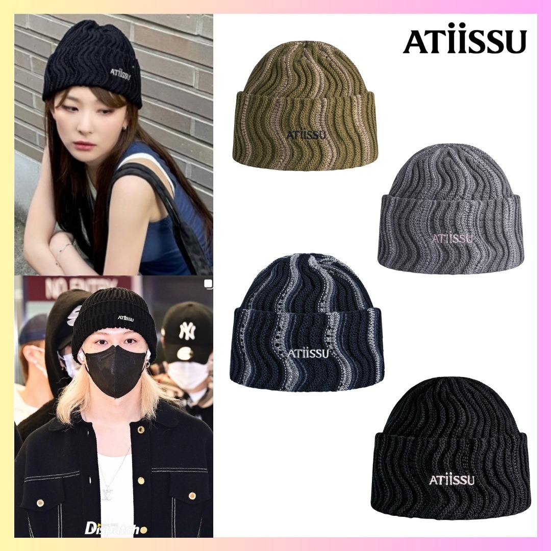[RED VELVET スルギ/Stray Kids フィリックス 着用] WEAVE BENIE 4カラー + FREE OMAKE サマーニット帽 レディース夏用 ビーニー メンズビーニー