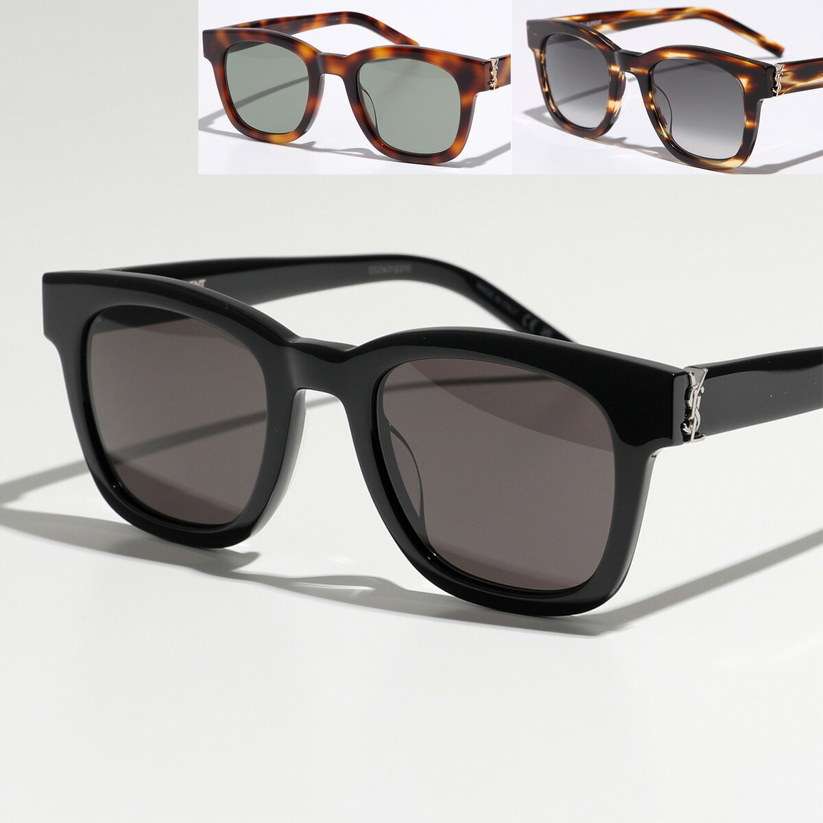 SAINT LAURENT サンローラン サングラス SL M124 レディース ウェリントン型 メタルロゴ セルフレーム アイウェア カラー3色