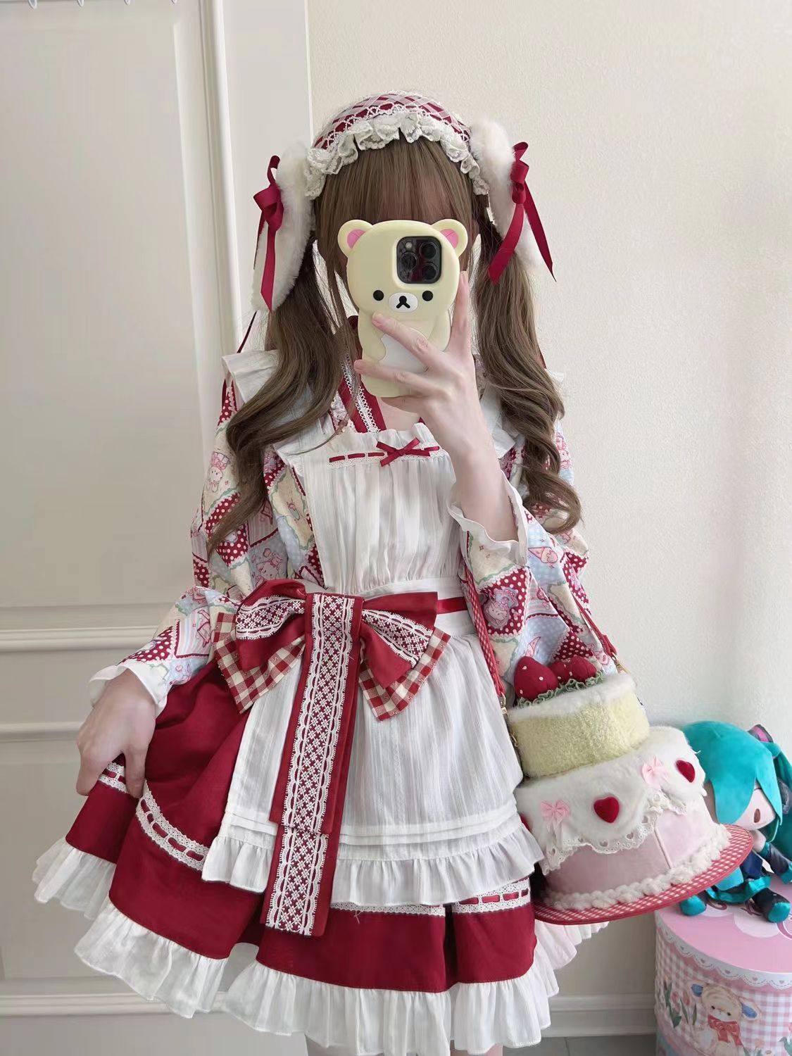 ロリータ洋装キュート和風メイドワンピース夏