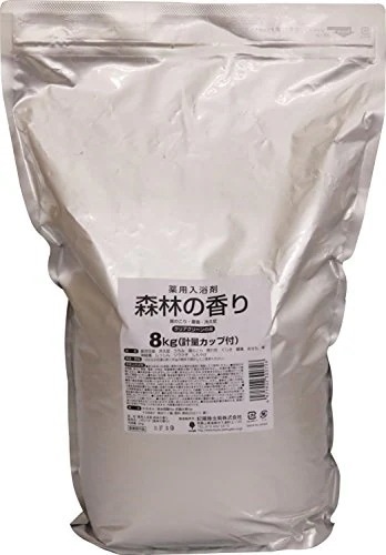 薬用入浴剤 (業務用 / 8kg) チャック付き袋入り ［ 森林の香り ］ 大容量 医薬部外品 日本製