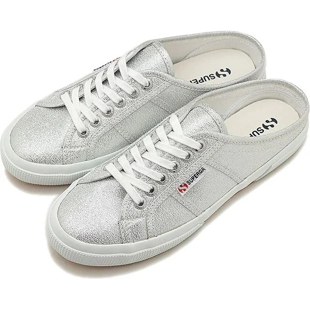 レディース スニーカー ラメ ミュール [S111ZWW-031] 2402-LAME W 靴 シューズ 日本別注 Grey-Silver シルバー系