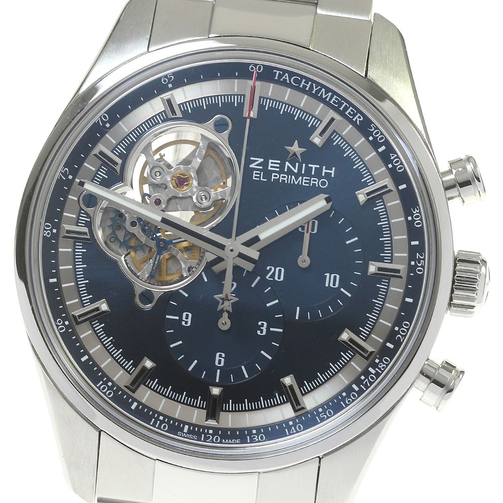 ゼニス ZENITH 03.20416.4061/51.M2040 エルプリメロ クロノマスター オープン 1969 自動巻き メンズ 良品 箱・保証書付き_864821【中古】