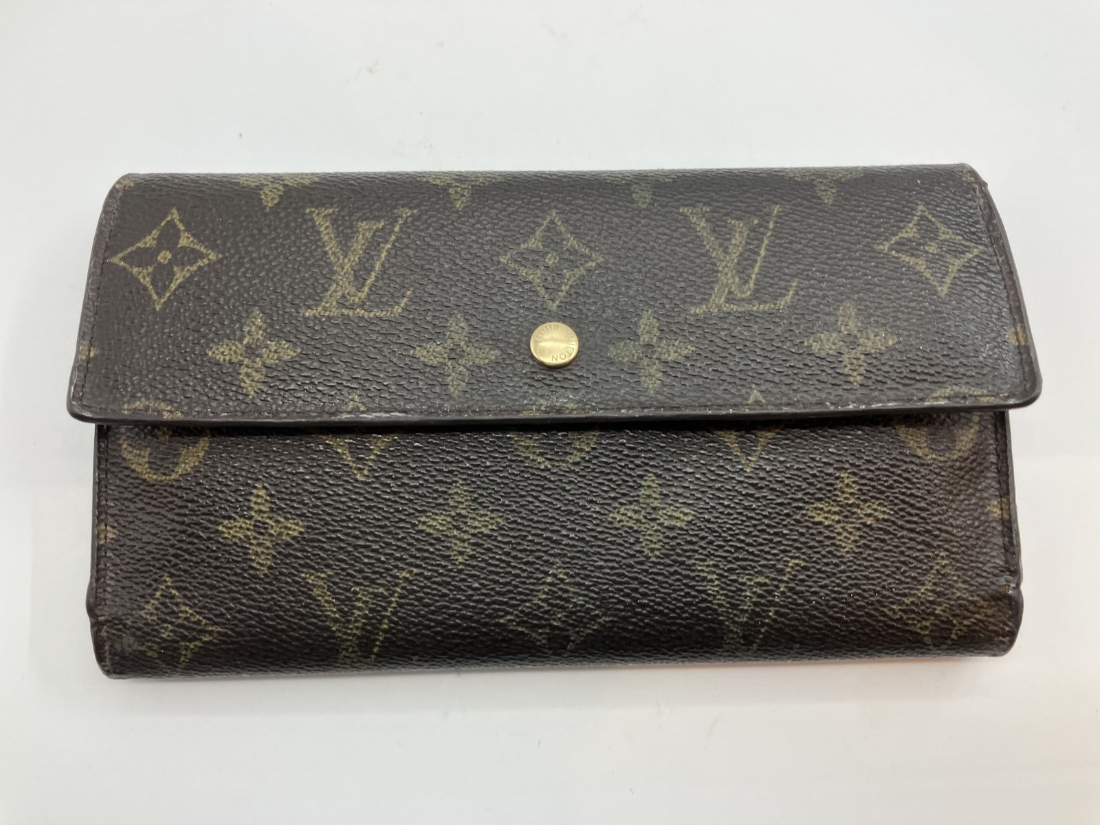 モノグラム ポルト・トレゾール・インターナショナル 三つ折り長財布 M61215 19×10cm