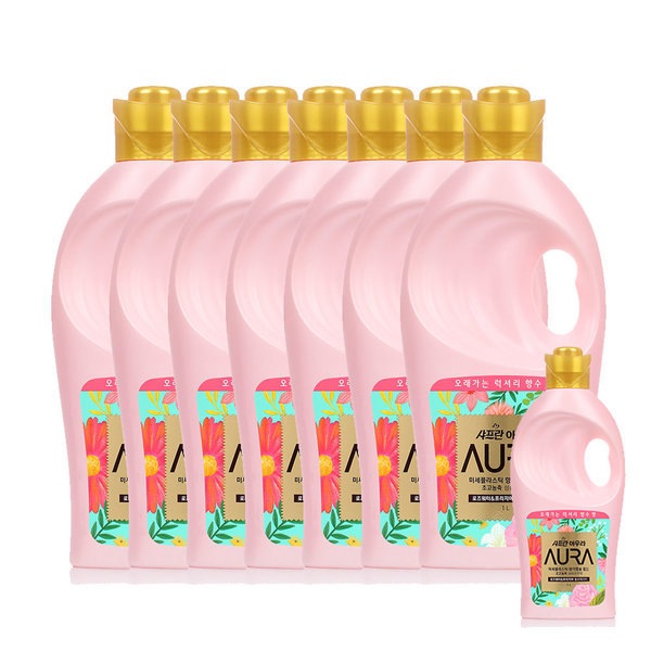 アウラ超高濃縮柔軟剤ウィル油1L7+1個