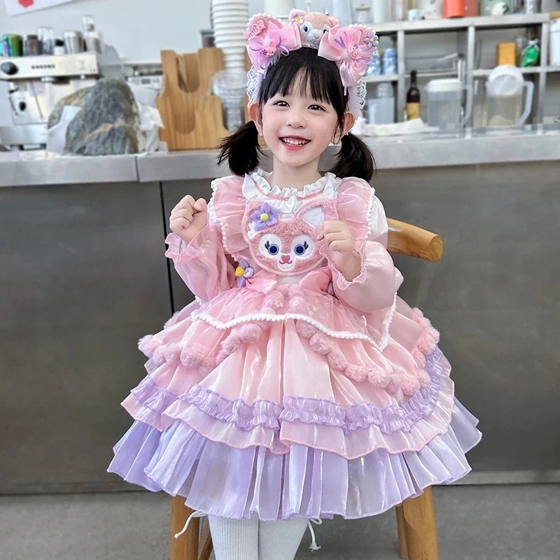 女の子ファッションフォーマルセットドレス150cmレナベルドレスロリータロリータロリータスカートキツネチュチュ少女プリンセスドレスドレス春と秋 クリスマス90 ~