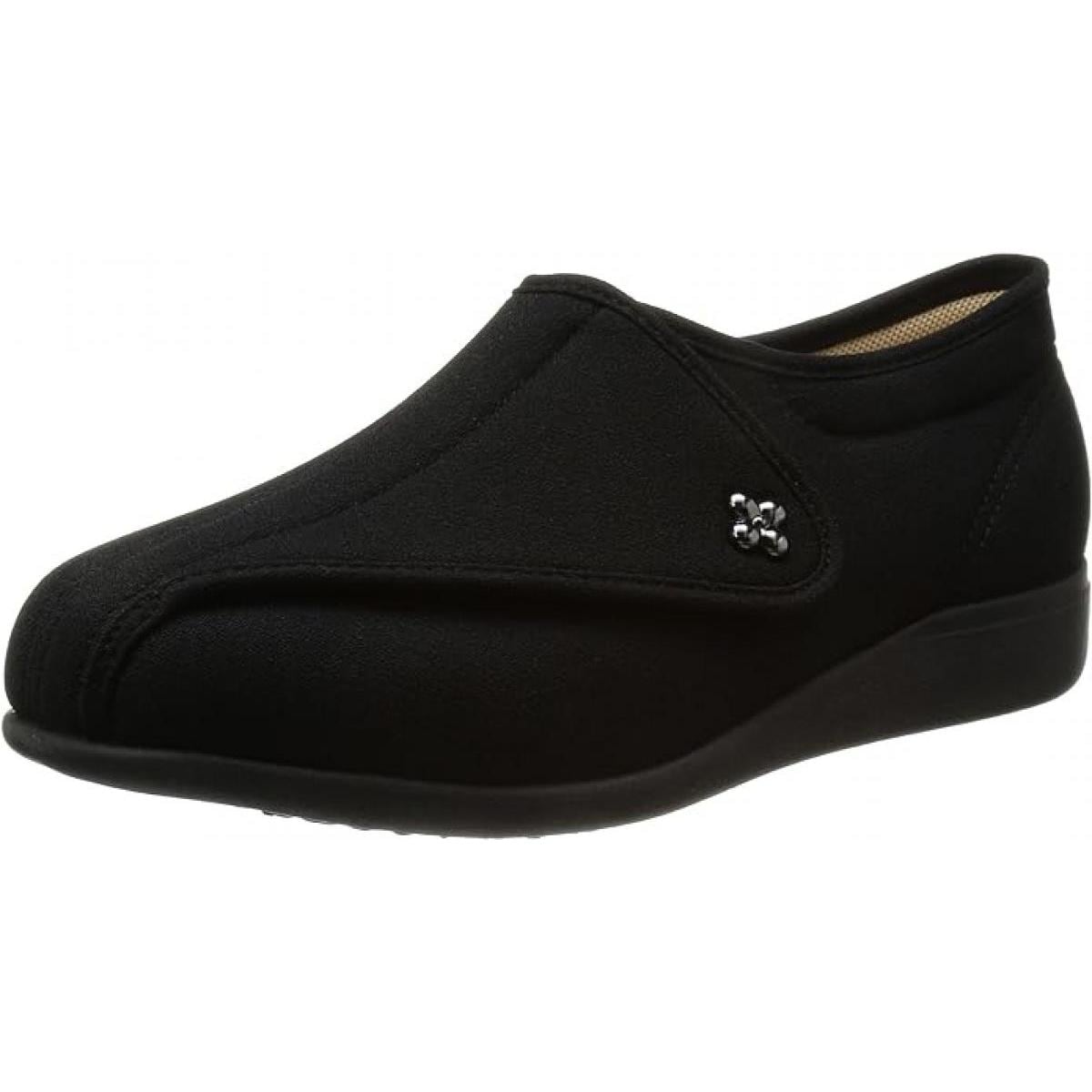 アサヒシューズ 快歩主義 婦人 靴 L011-5E ゆったり ブラックストレッチ 23.0cm 5E ゆったり 転倒防止 軽量 シューズ レディース リハビリ