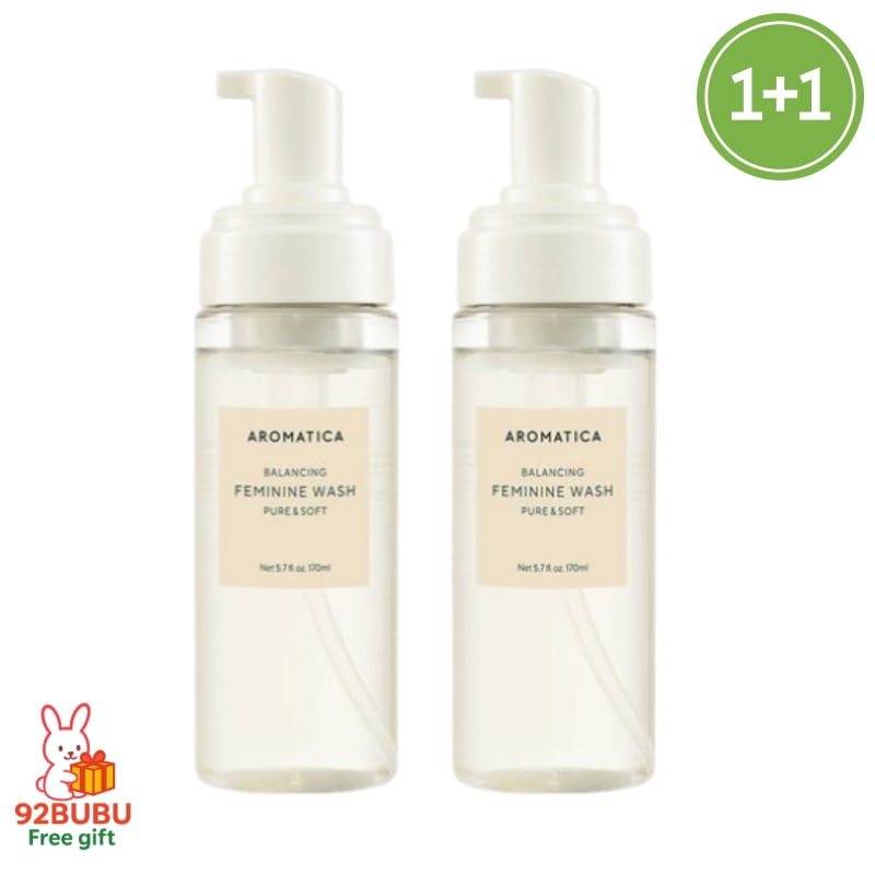 【デリケートゾーンケアセット】ピュア＆ソフト フェミニンウォッシュ 170ml×2本/弱酸性/ 泡タイプ/かゆみ 痒0み/無香料/無着色/敏感肌ケア/低刺激洗浄料/黒ずみ/におい/鎮静/保湿/デイリー