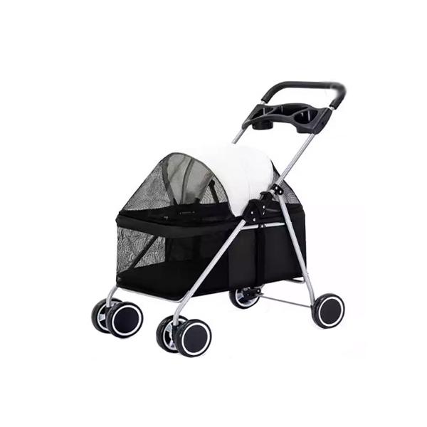 ペットカート ブラック 猫 犬 バギー 小型犬 中型犬 猫 3way 介護用 工具不要 5,954円