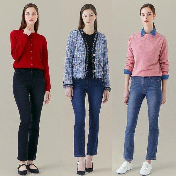 22FW 女性 ストレッチ バンディング デニム 3種_638060