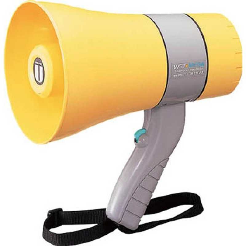 ユニペックス　防滴形メガホン 6W ホイッスル付　TR215WA