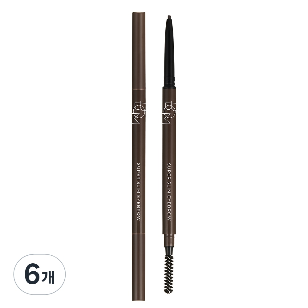 ビオエム スーパー スリム アイブロウ 01g02 リッチブラウン6個