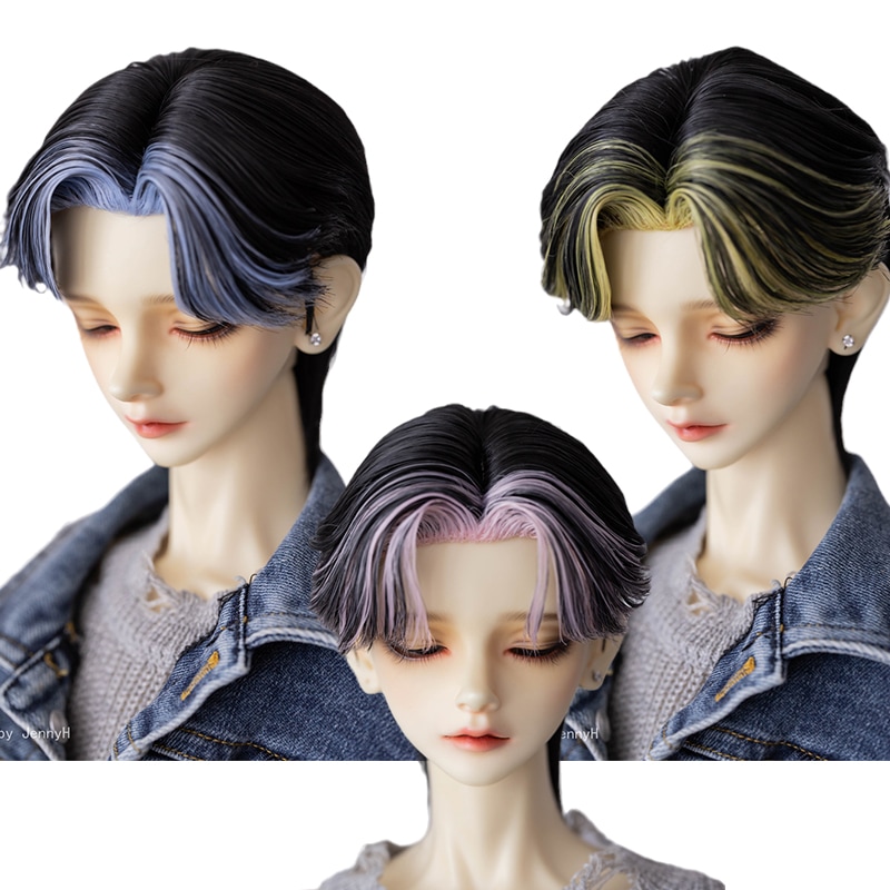 BJD 1/3 1/4 ドールウィッグ 手入れ ショート 高温糸 染め SD/小顔SD/MSDサイズ球体関節人形用ウィッグ